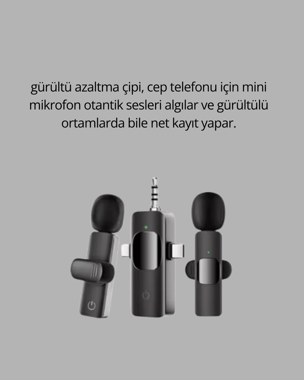 Çok Yönlü Mikrofon - Net Ses, Uzun Pil