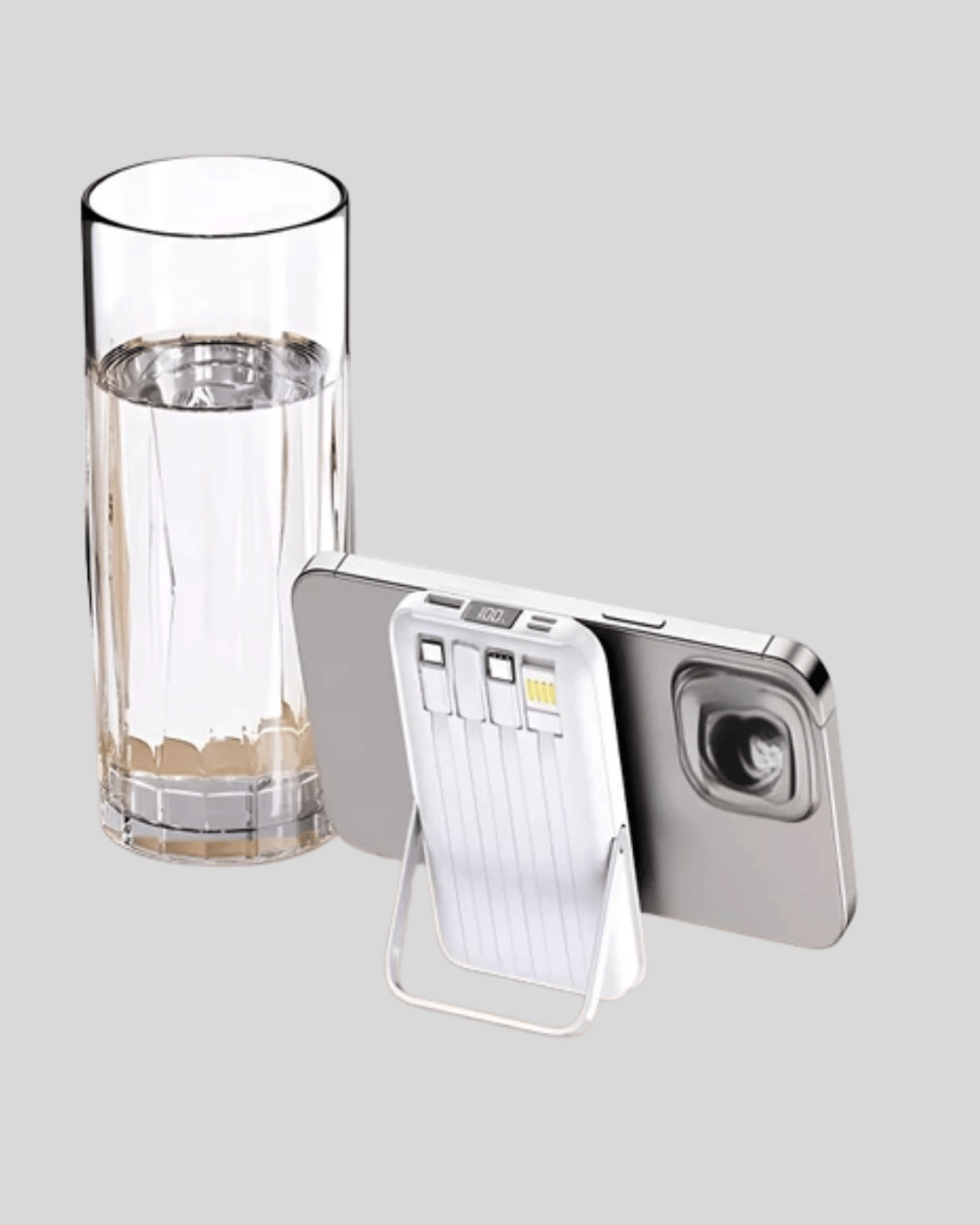 Çoklu Kablo Çıkışlı Taşınabilir Powerbank Kompakt Tasarım