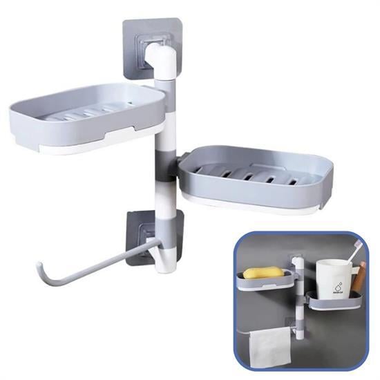 Çoklu Sabun Tutucu Fonksiyonel Banyo Sabunluk (3936)