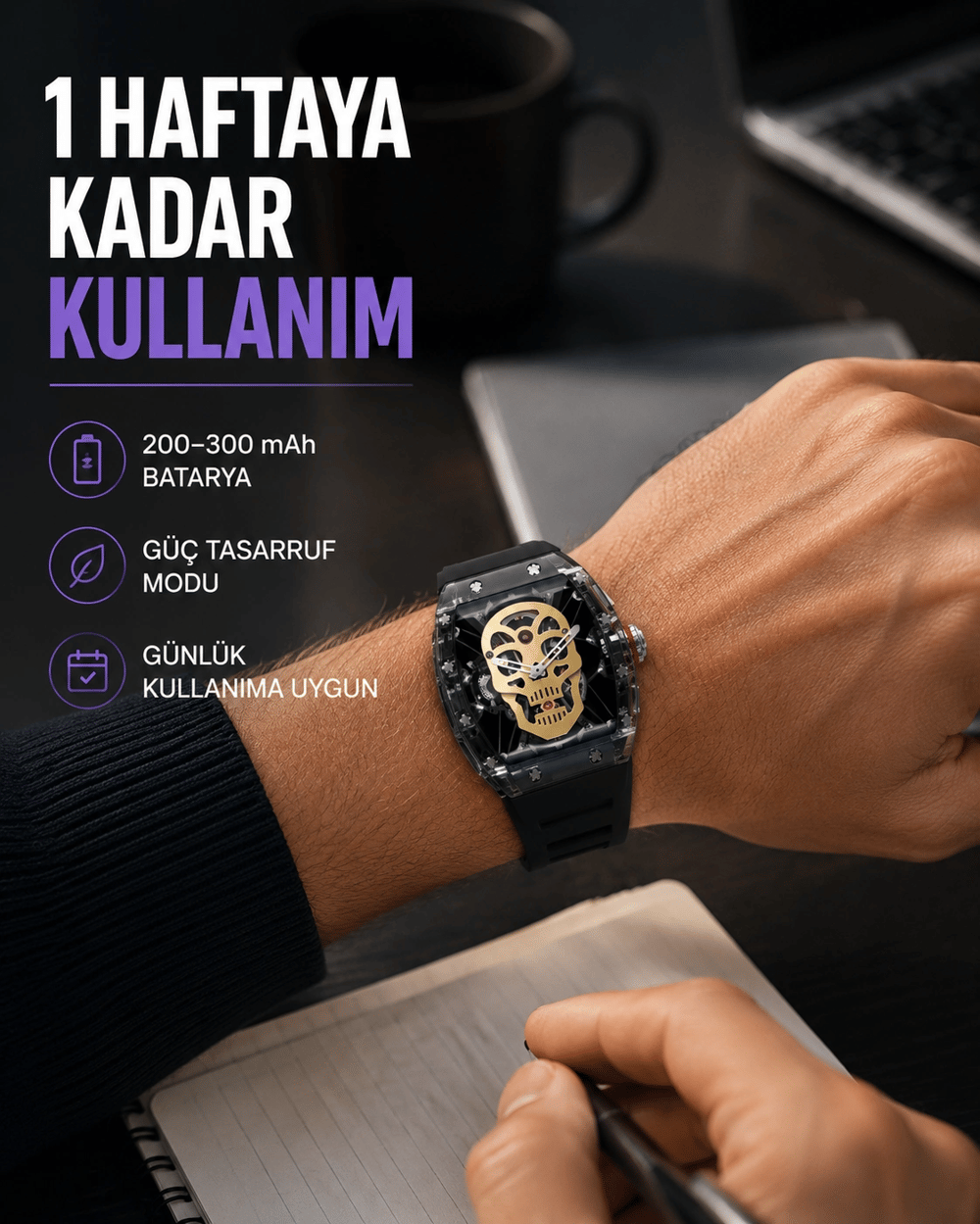Çoklu Spor Modlu Akıllı Saat Bildirim Destekli