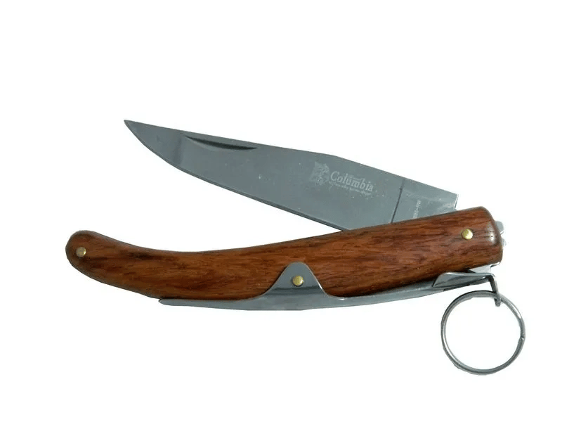 Columbia Okapi Gc2079a Kahverengi Cep Çakısı 20cm - Manuel, Ahşap Sap