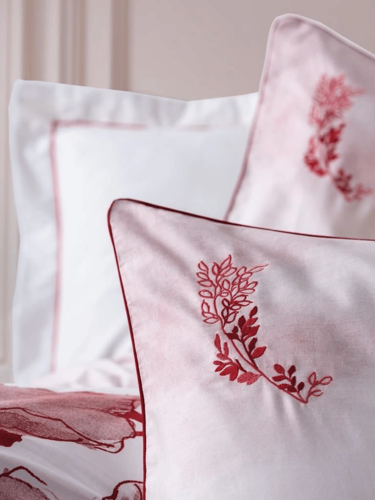 Cotton Box Çift Kişilik Elit Saten Nevresim Takımı Gules Kırmızı