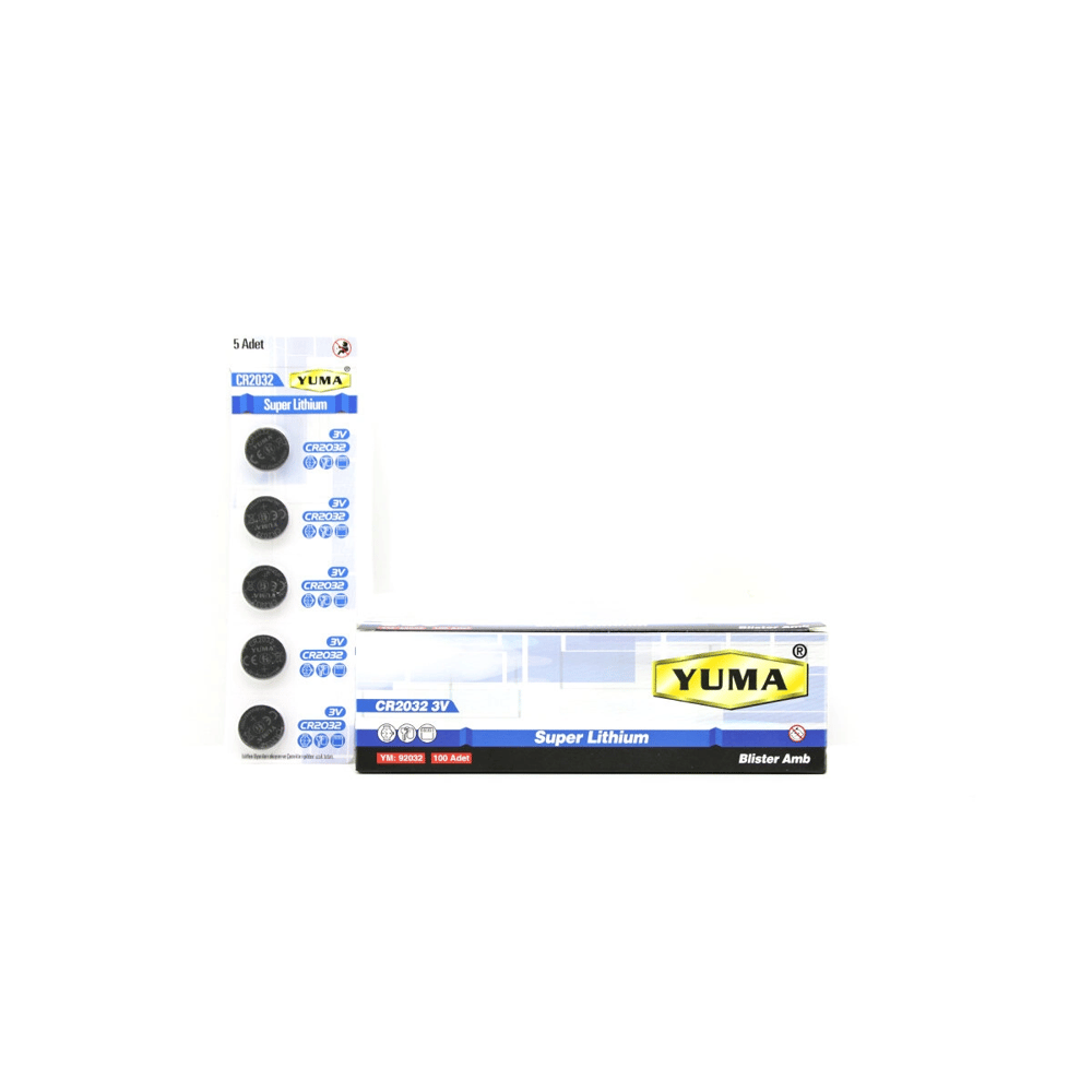 Cr-2032 Para Pil Lityum 3v 5li Kart Ym-92032 Bx40