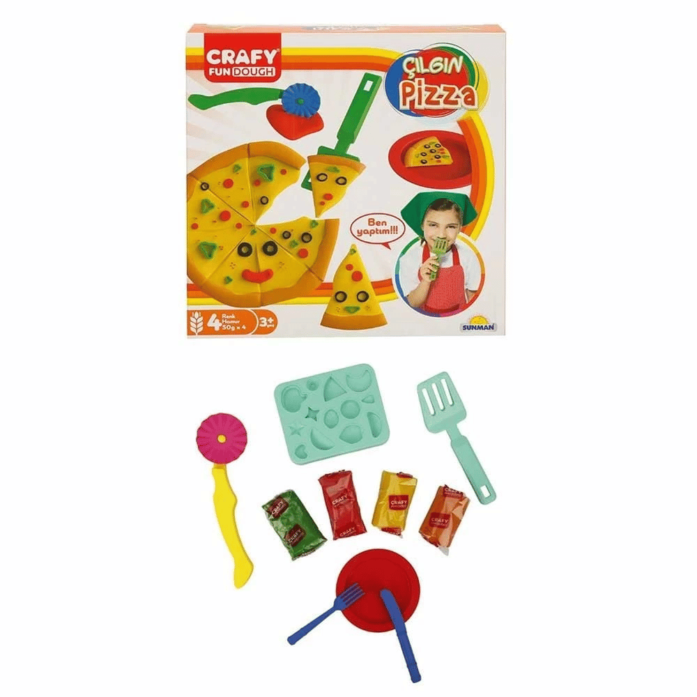 Çılgın Pizza Oyun Hamuru Seti 200 g 10 Parça