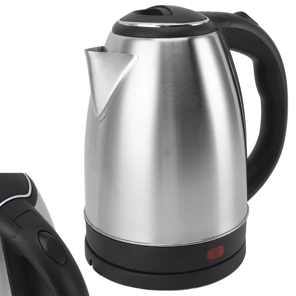 Crown CRW-7102 1500W 1.8 Litre Lüks Çelik Su Isıtıcı Kettle İnox (3936)