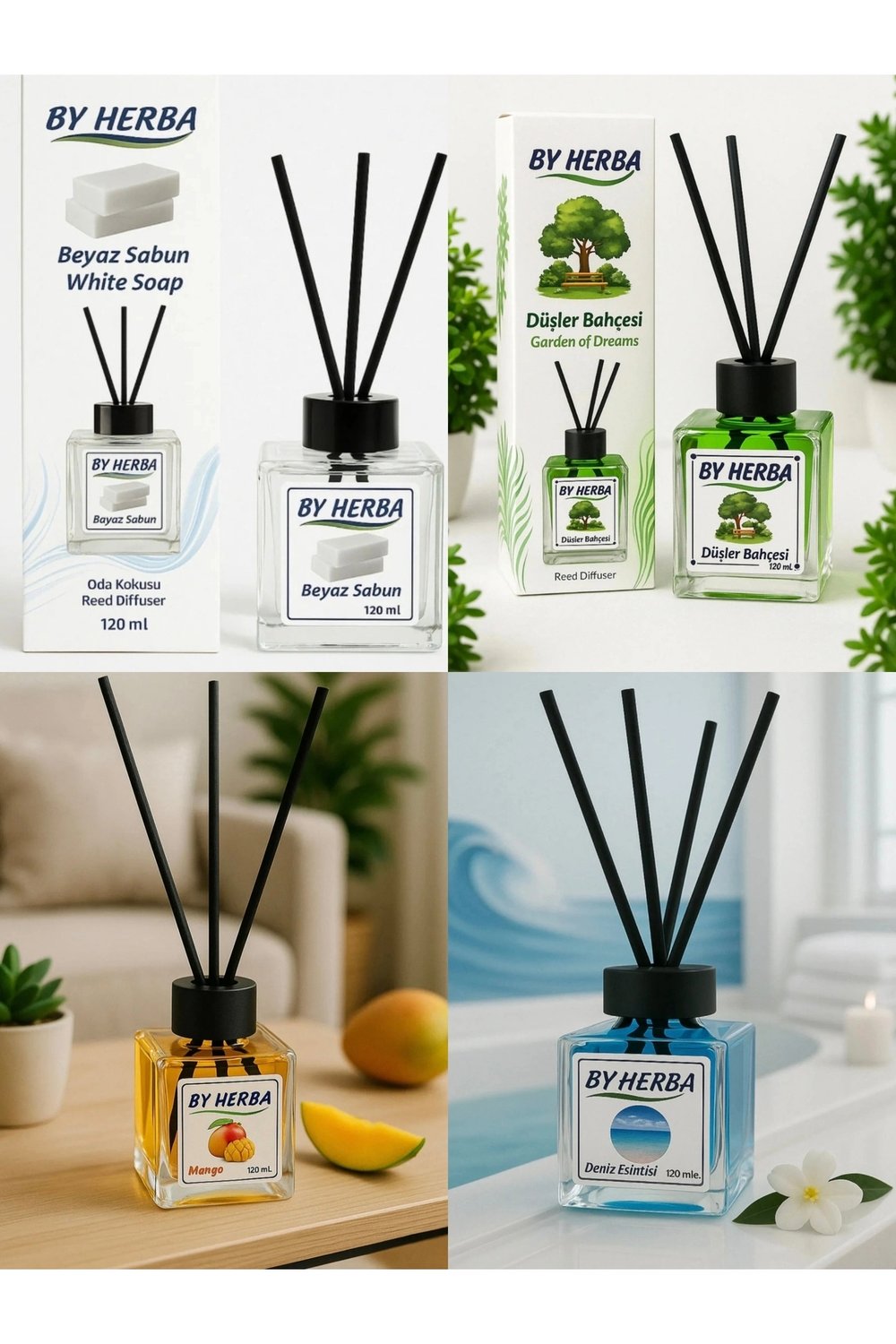 Çubuklu oda kokusu fresh aromalı 120 ml tehlikeli değil tekli ambalaj - Ev & Mobilya
