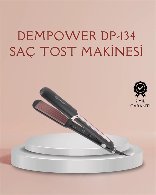 DP-134 Tost Saç Şekillendirici – Hızlı Isınan, Kalıcı ve Belirgin Dalgalar İçin İdeal