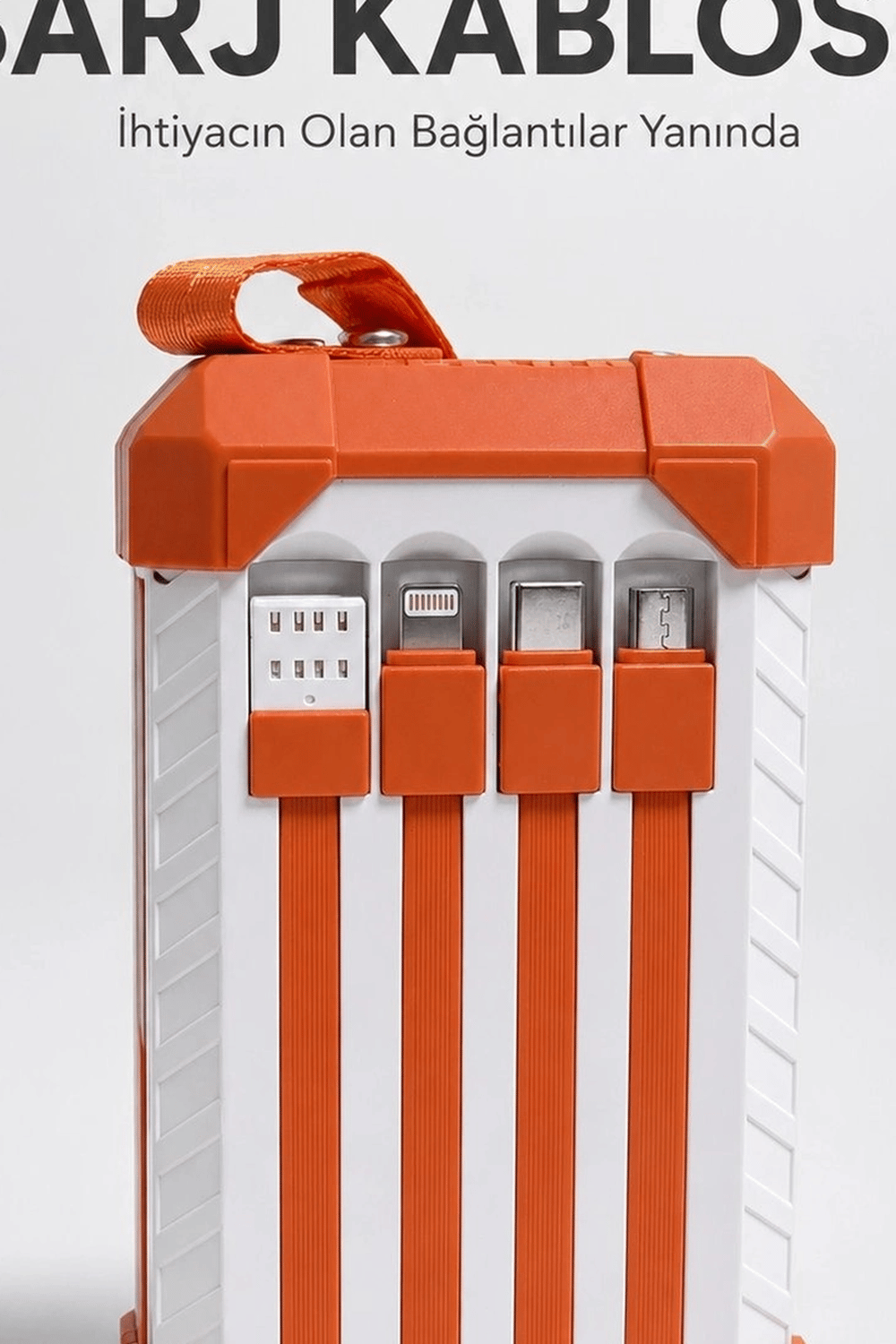 Dahili Kablolu 60000mAh Powerbank 22.5W Hızlı Şarj Type-C USB Çıkışlı Dijital Göstergeli BX-313567