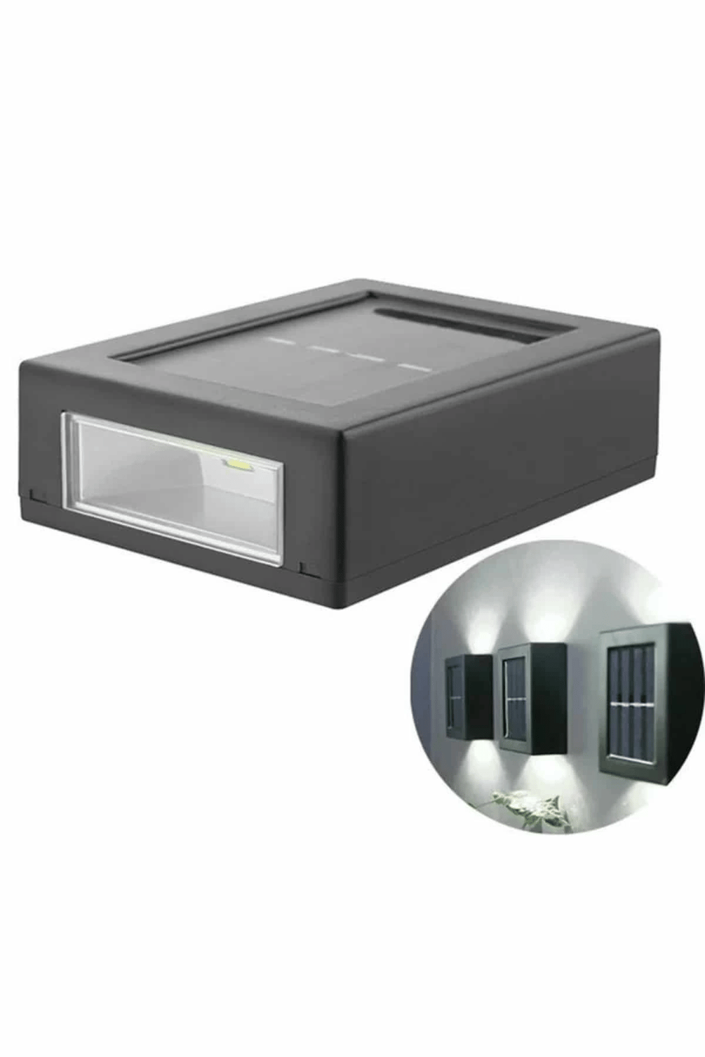 Dekoratif Duvar Lambası Solar Güneş Enerjili Bahçe Aydınlatması