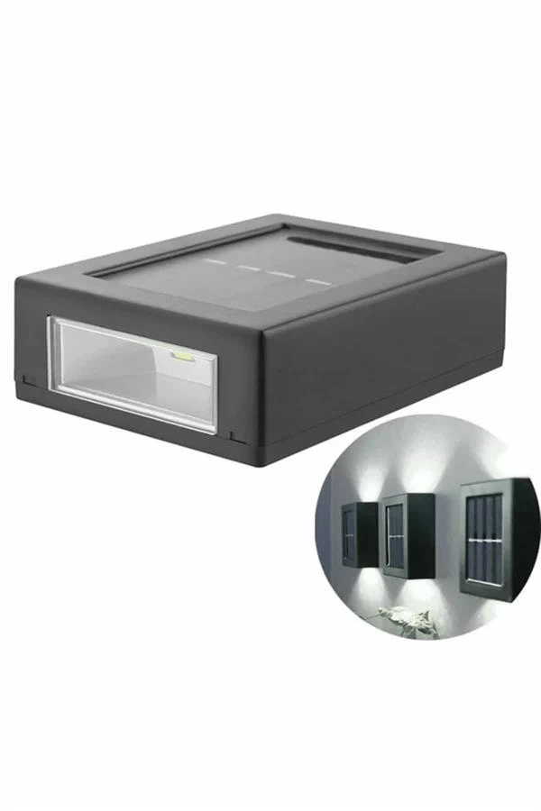 Dekoratif Duvar Lambası Solar Güneş Enerjili Bahçe Aydınlatması