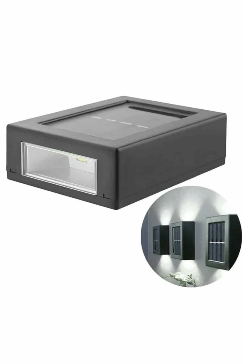 Dekoratif Duvar Lambası Solar Güneş Enerjili Bahçe Aydınlatması