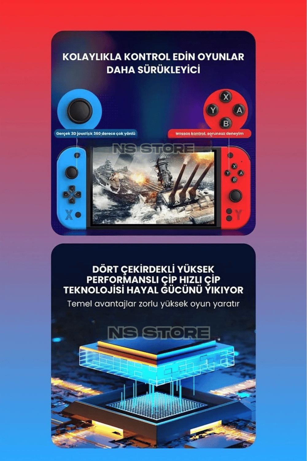 Diğer Oyun Konsolları - Renk: Çok Renkli, Özellik: Şarjlı | Teknik Özellikleri ve Kullanım