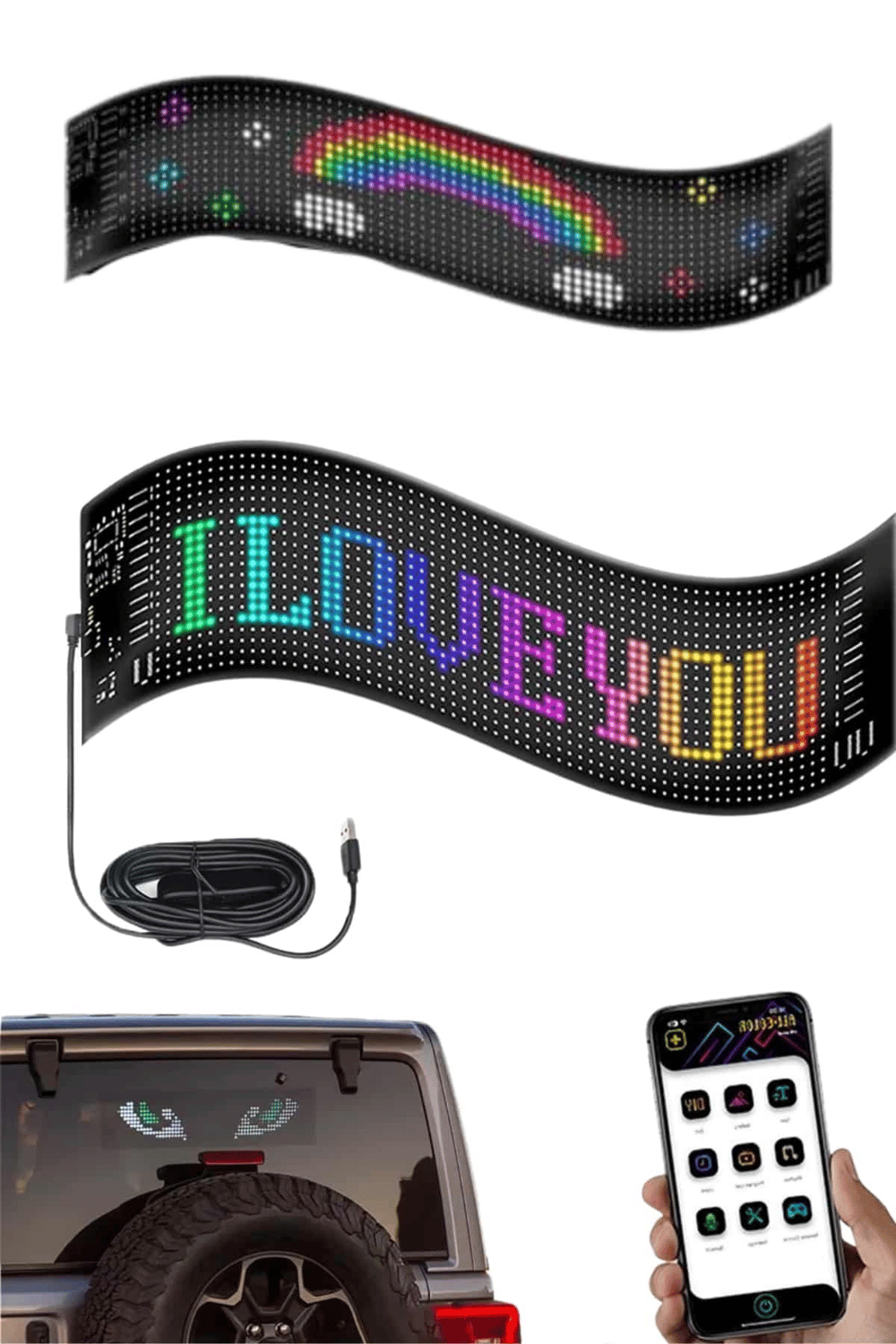 Digital Araba Yazısı Ekran Matrix En Büyük Boy 16X96 Matrix LED Panel