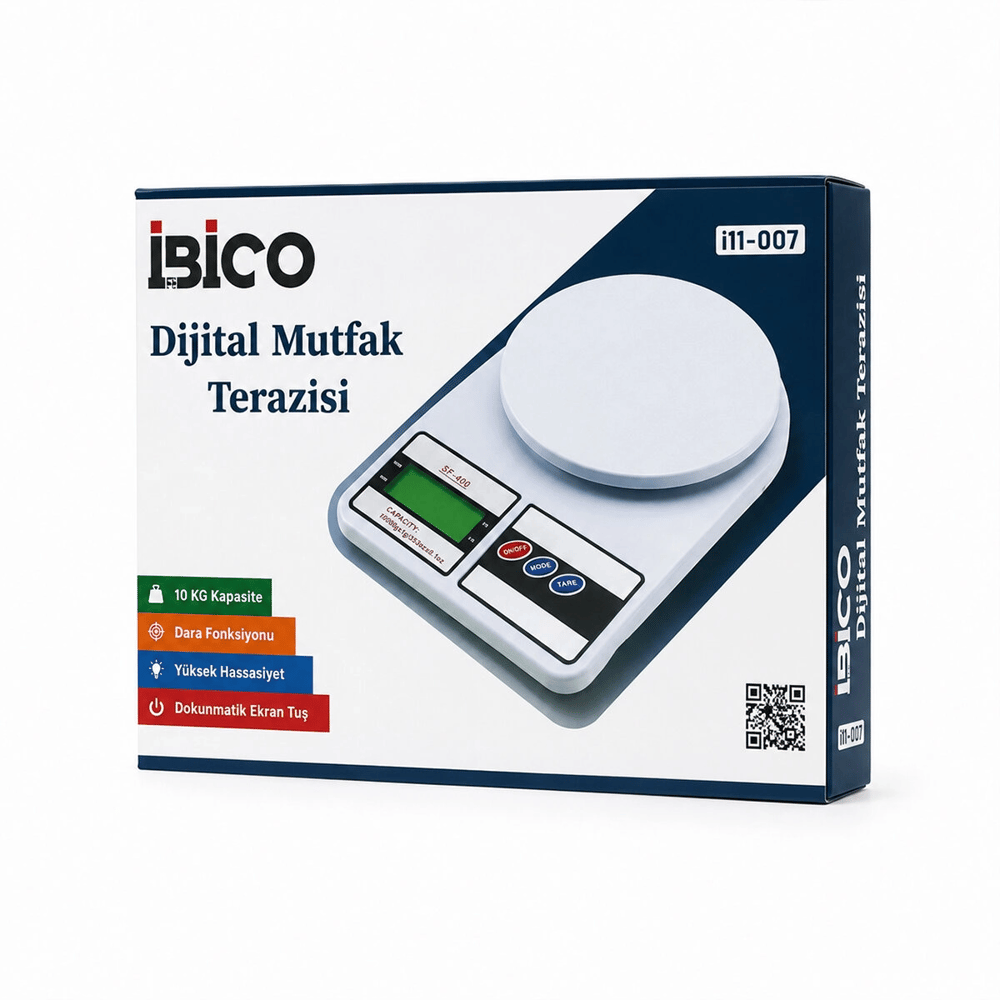 Dijital - Pilli Mutfak Terazisi Tartı 10kg / 1gr Bx40