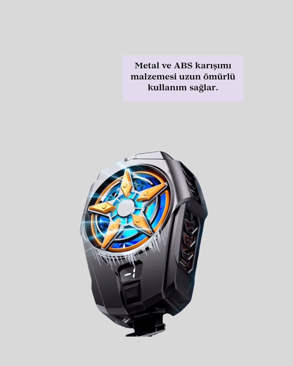Dijital Göstergeli Evrensel Telefon Soğutma Fanı Yeni Nesil