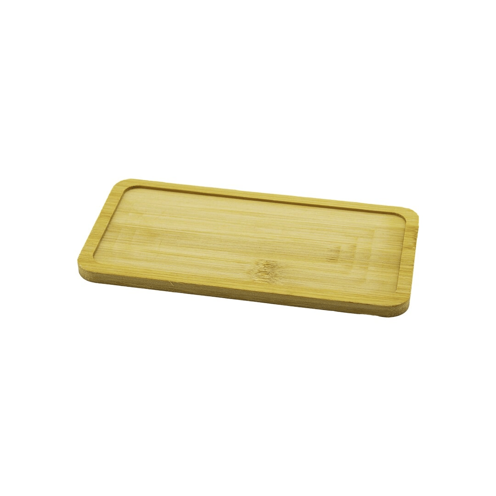 Dikdörtgen  Ahşap Bambu Yağdanlık Altlık  Mini Tepsi   20x10x0.8cm Bx40