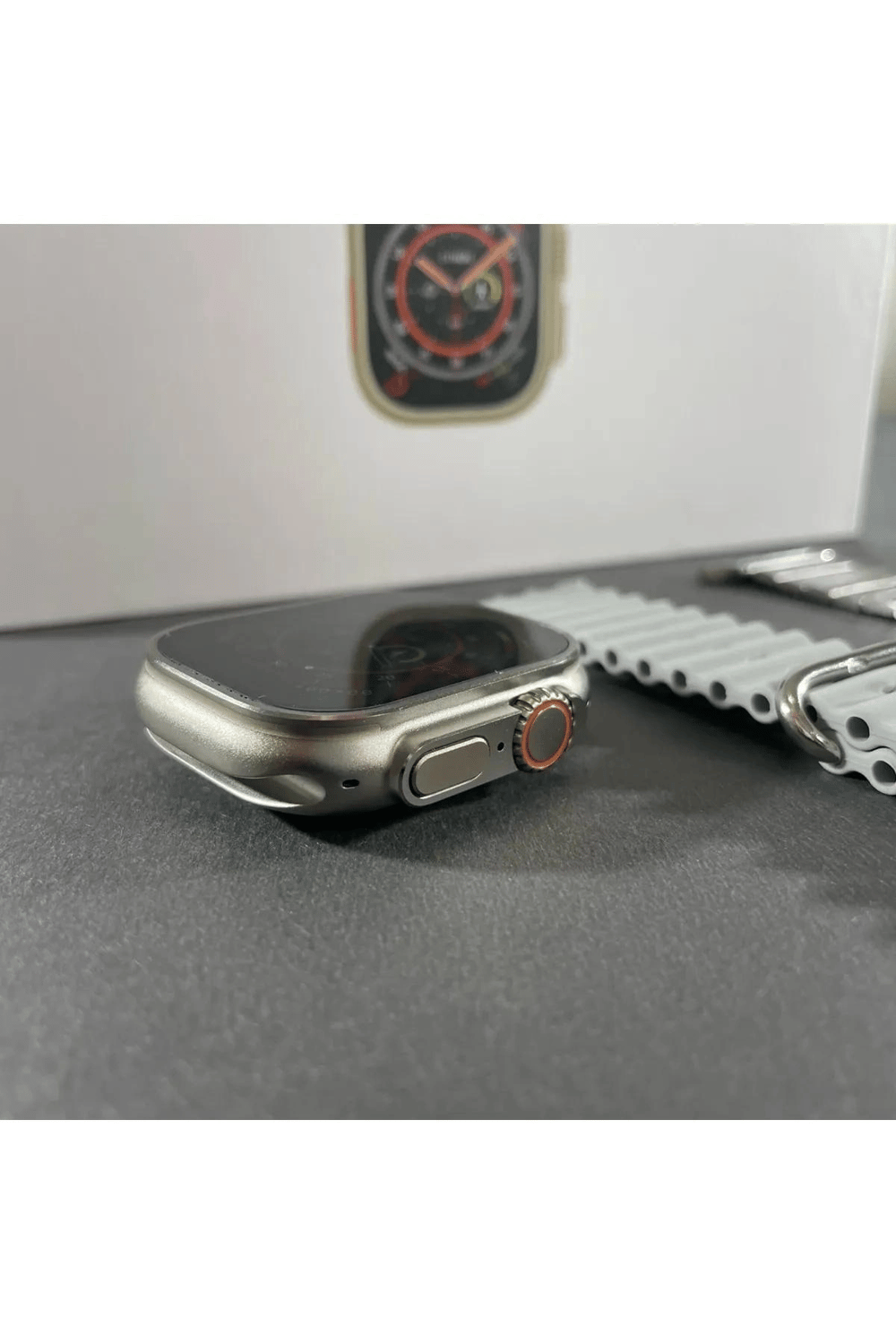 Dikdörtgen Ekranlı Metal Kordonlu Akıllı Saat - GPS, Nabız ve Uyku Takibi Özellikli Siyah Model
