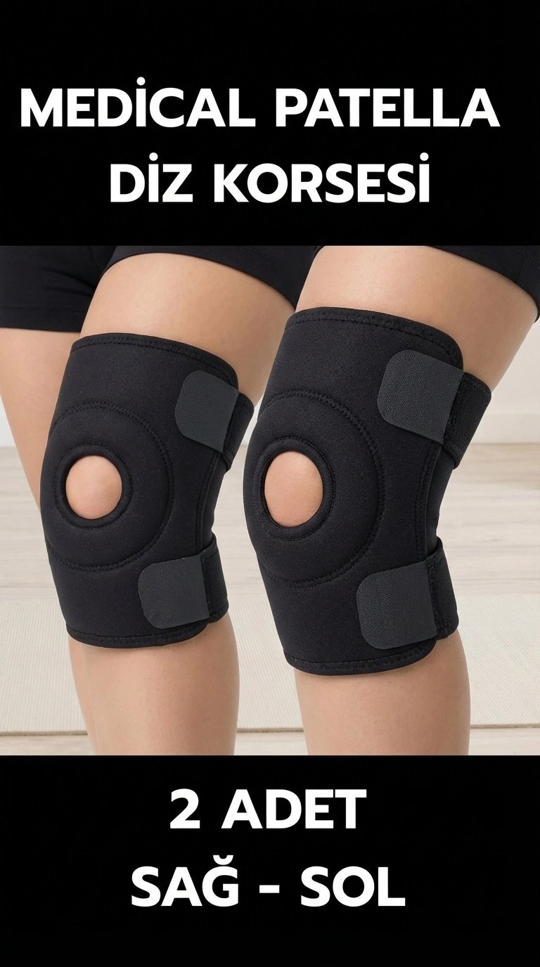 Dizlik Çiftli Patella Destekli Sporcu Çapraz Bantlı Menisküs Ağrısı İçin
