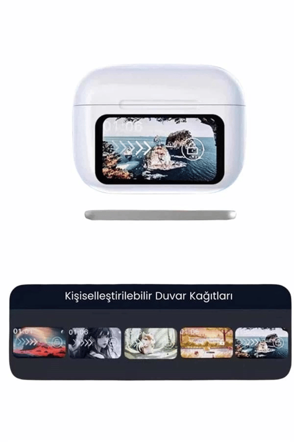 Dokunmatik Ekranlı ANC/ENC Yeni Nesil Pro Bluetooth Kulaklık Dokunmatik Ekran