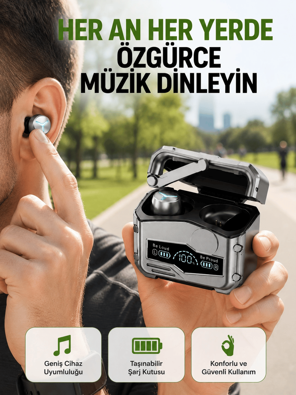 Düşük Gecikmeli Kablosuz Kulaklık – Oyun ve Müzik Modu Destekli Yeni Nesil