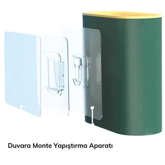 Duvara Monte Edilebilir Kapaklı Askılı Klozet Yumuşak Silikon Başlıklı Tuvalet Fırçası Seti Bx40