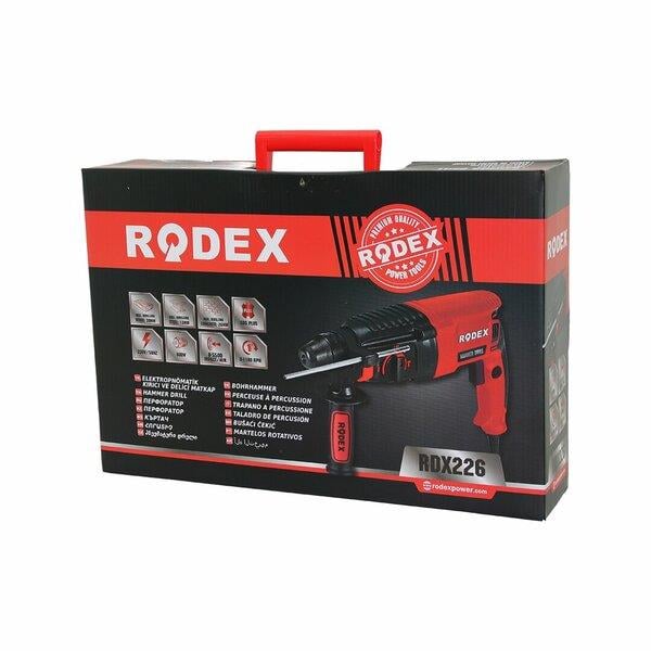 ELEKTROPNÖMATİK KIRICI - DELİCİ MATKAP 0-1100RPM 800W 3J SDS PLUS AHŞ:30MM-BET:26MM-MTL:13MM RDX-226 (3936)