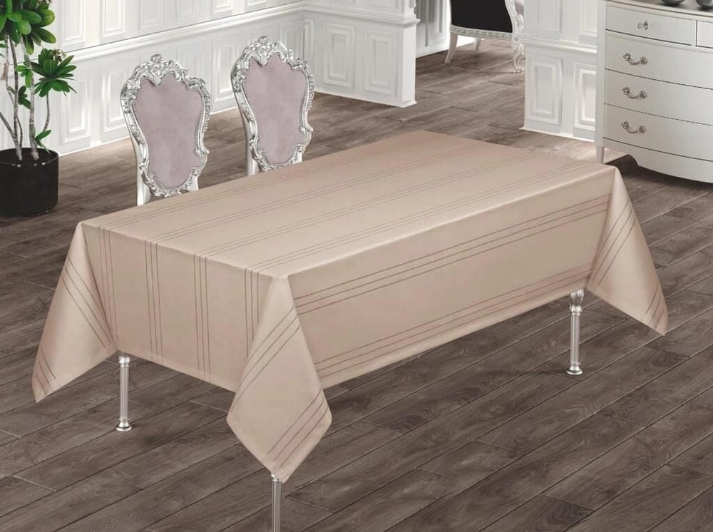 Eco Lounge Dertsiz Masa Örtüsü 160x220 Bej