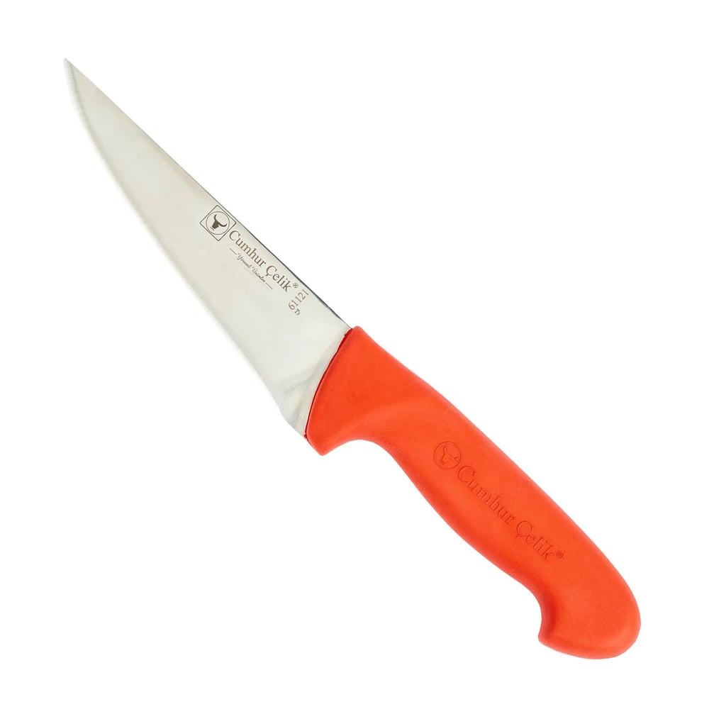 Eco Lounge Sürmene Cumhur Çelik 61121 Sivri Kasap Kurban Bıçağı, 15 cm, Kaymaz Sap