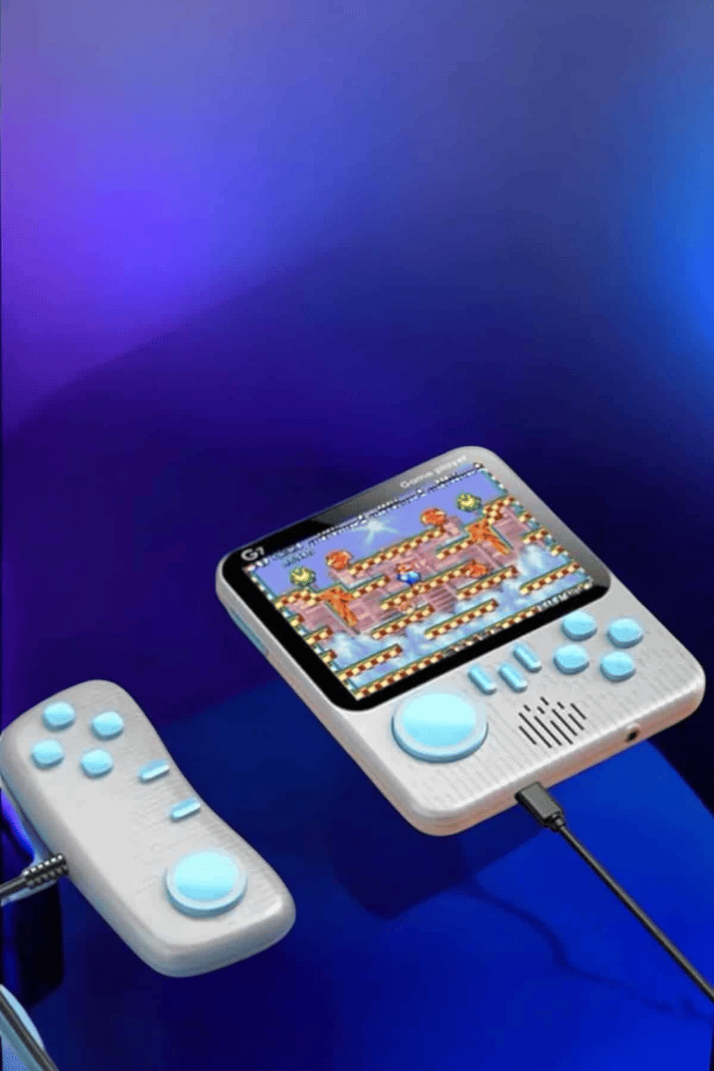 El Atarisi 3.5 inç Ekran Çift Konsol 666 Adet Retro Oyun Gamepad