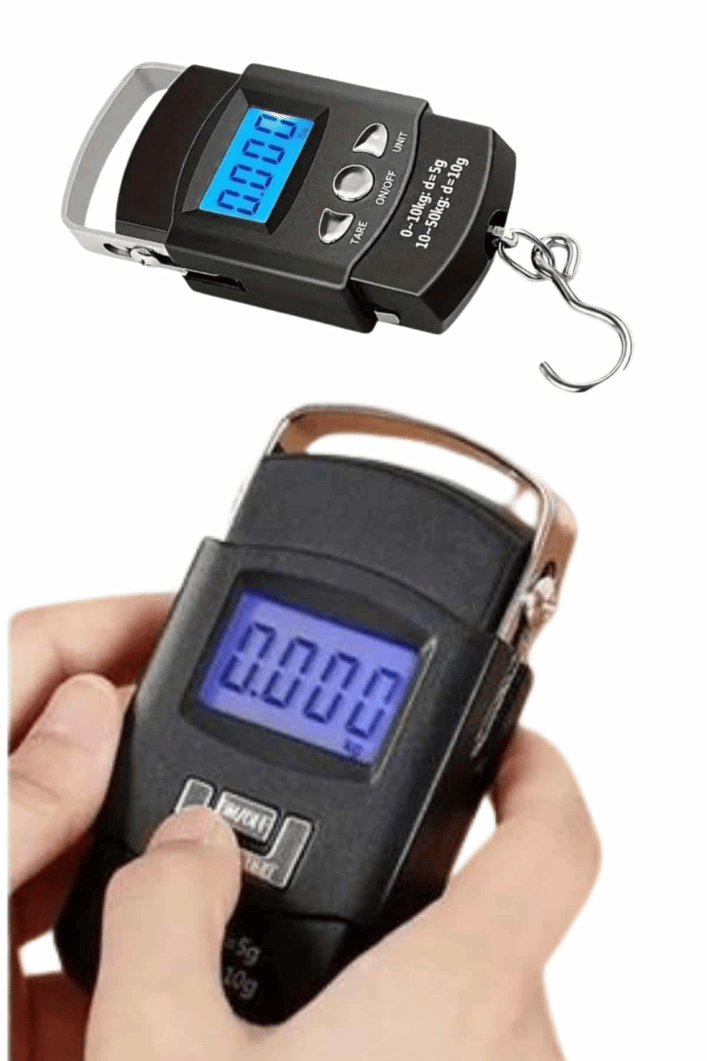 El Kantarı Dijital El Terazisi 50 Kg Kapasiteli LCD Ekranlı