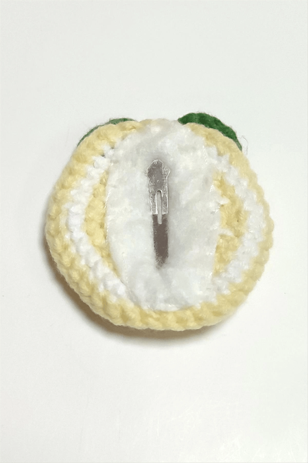 El Yapımı Limon İşlemeli Örgülü Çıtçıtlı Toka