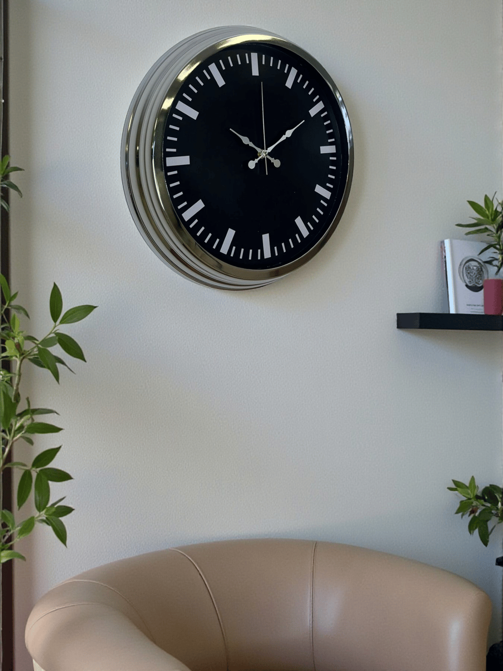 Elegance 40 Cm Metal Dekoratif Duvar Saati