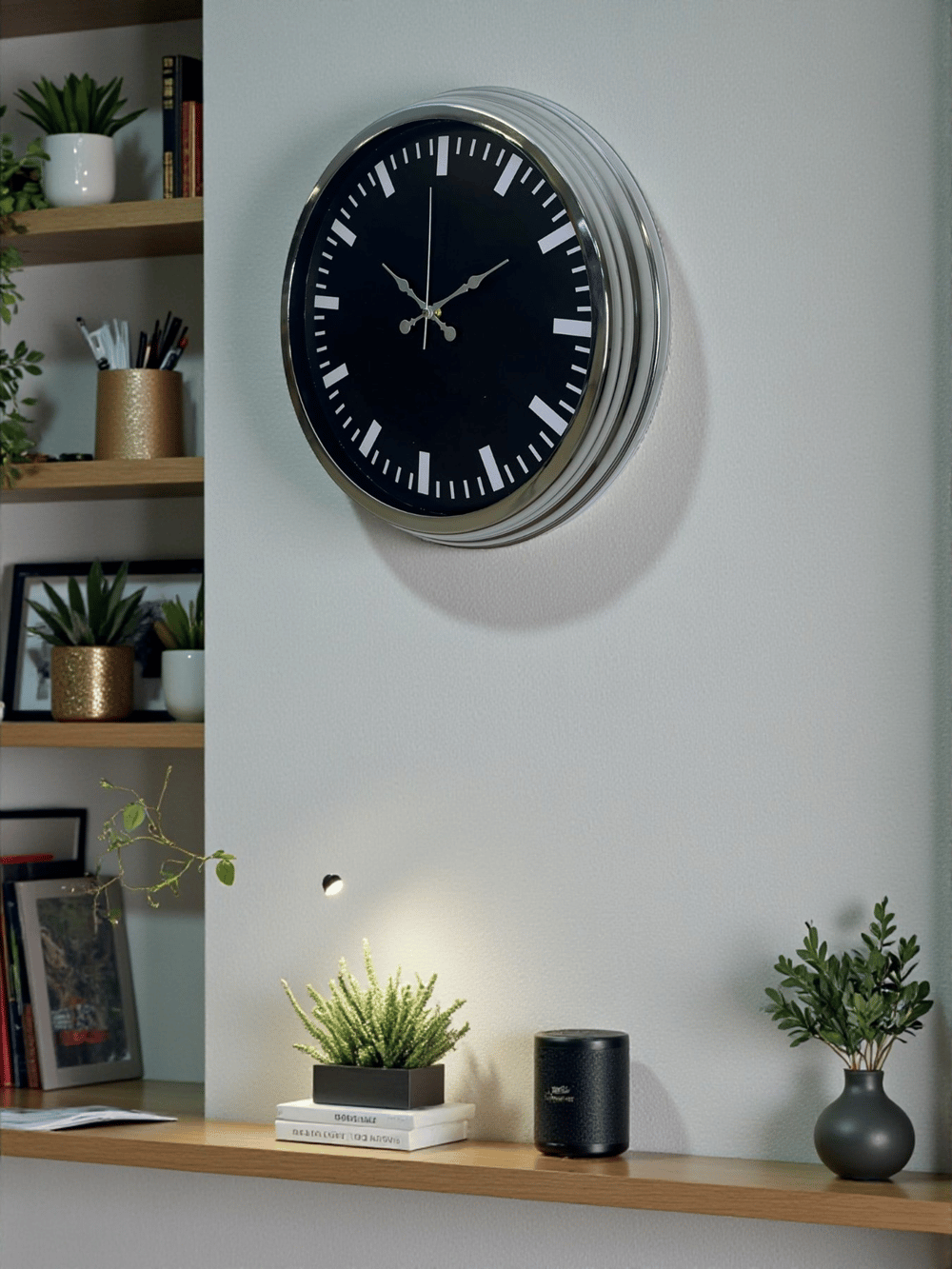 Elegance 40 Cm Metal Dekoratif Duvar Saati