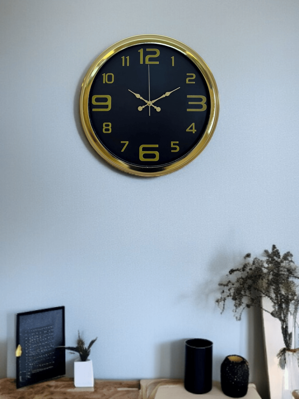Elegance Gold Luxury 40 Cm Metal Duvar Saati