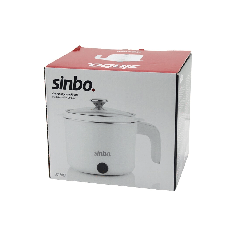 Elektrikli Fonksiyonlu Pişirici Çelik Tencere 800ml 400w Buharda Pişirme Aparatı Cam Kapak Sco-5043 Bx40