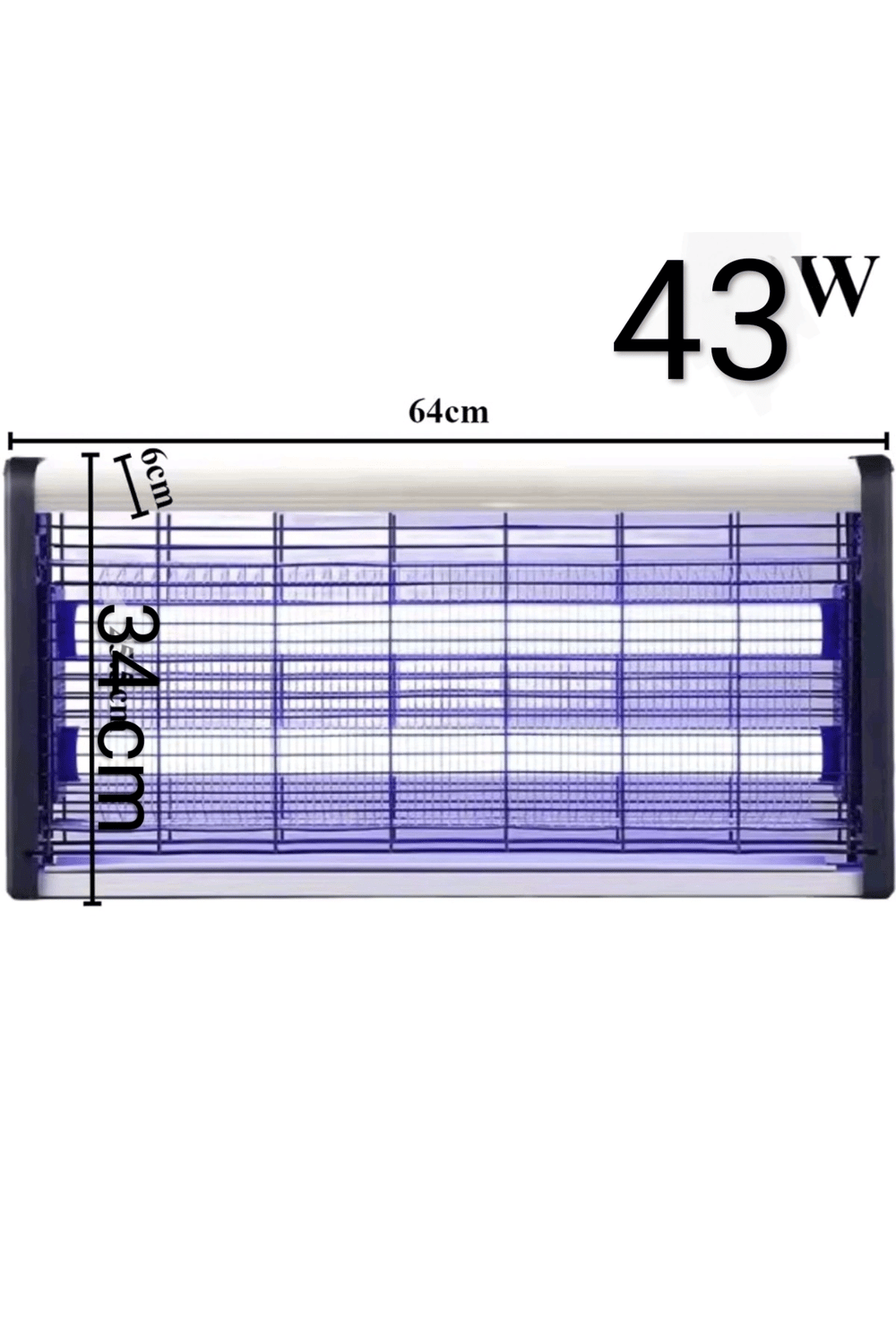 Elektrikli sivrisinek öldürücü makine 2li gece lambalı 43 watt 150m2 kapsama alanı