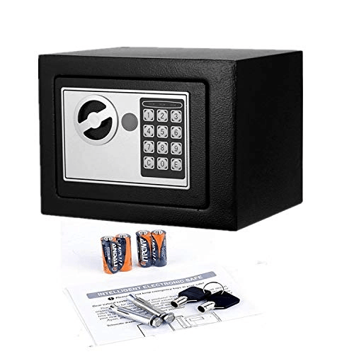 Elektronik Tuşlu Çelik Para Kasası Siyah Bx40