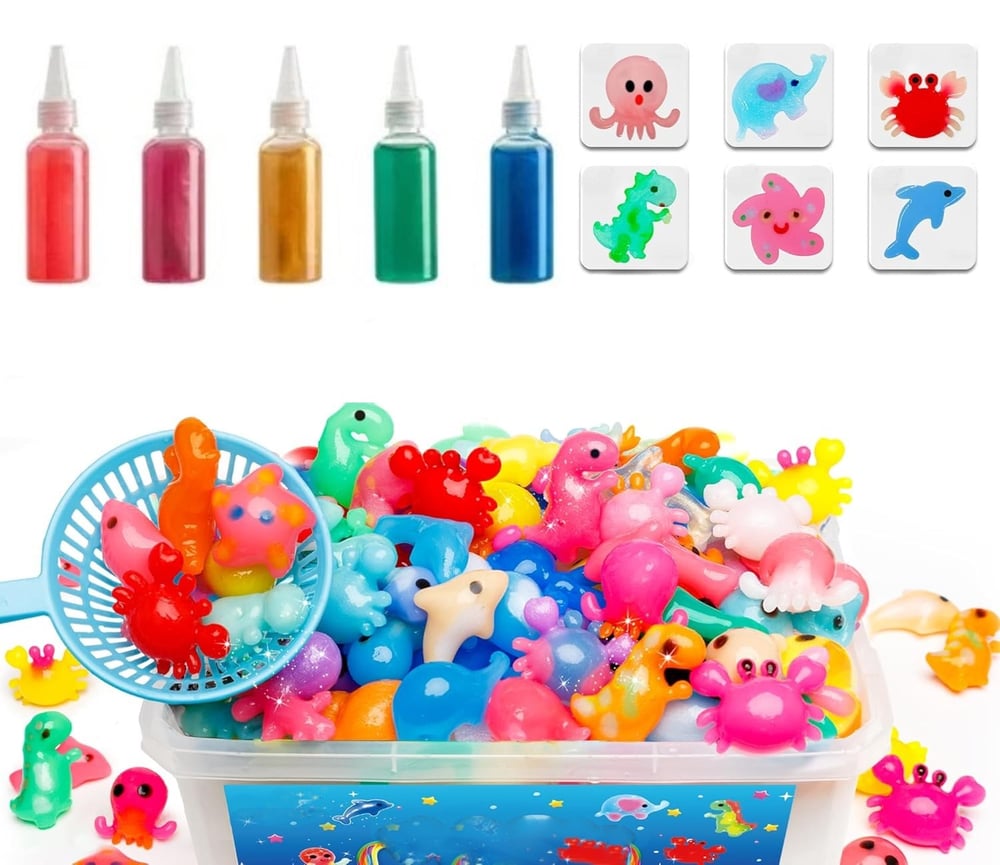 Elf Aqua Gel oyuncak seti 5 jel şişe 6 adet kalıp