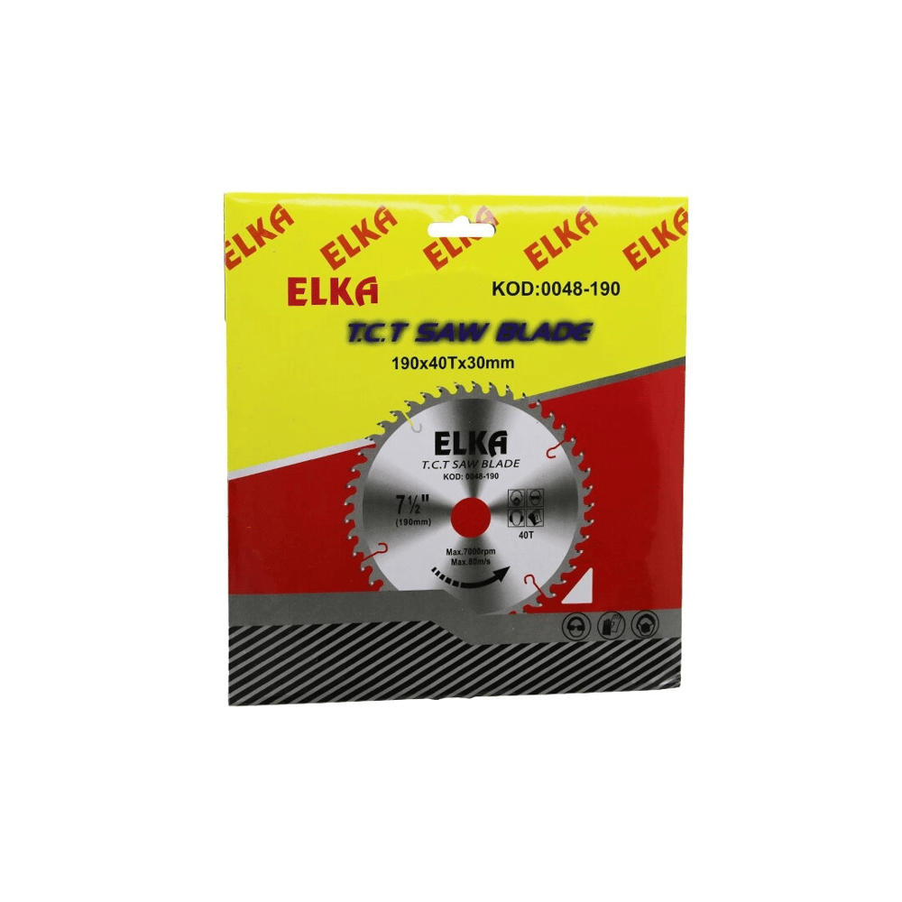 Elka 0048-190 190 X 40t X 30mm  Ağaç Sunta Kesici Disk Bx40