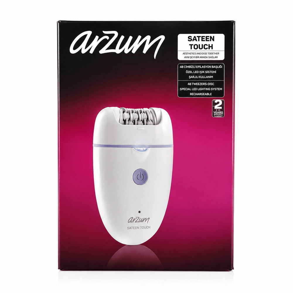 Epilatör Epilasyon Cihazı 48 Cımbız Manyetik Başlık Led Işık Sistem - Hızlı Şarj Ar5173-02 Bx40
