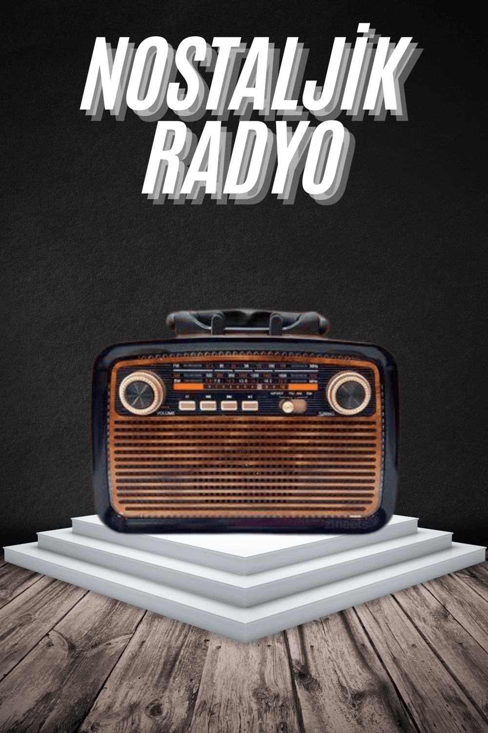 Eskitme Nostalji Tasarımlı Bluetoothlu Nostalji Radyo Ahşap Nostaljik Görünümlü