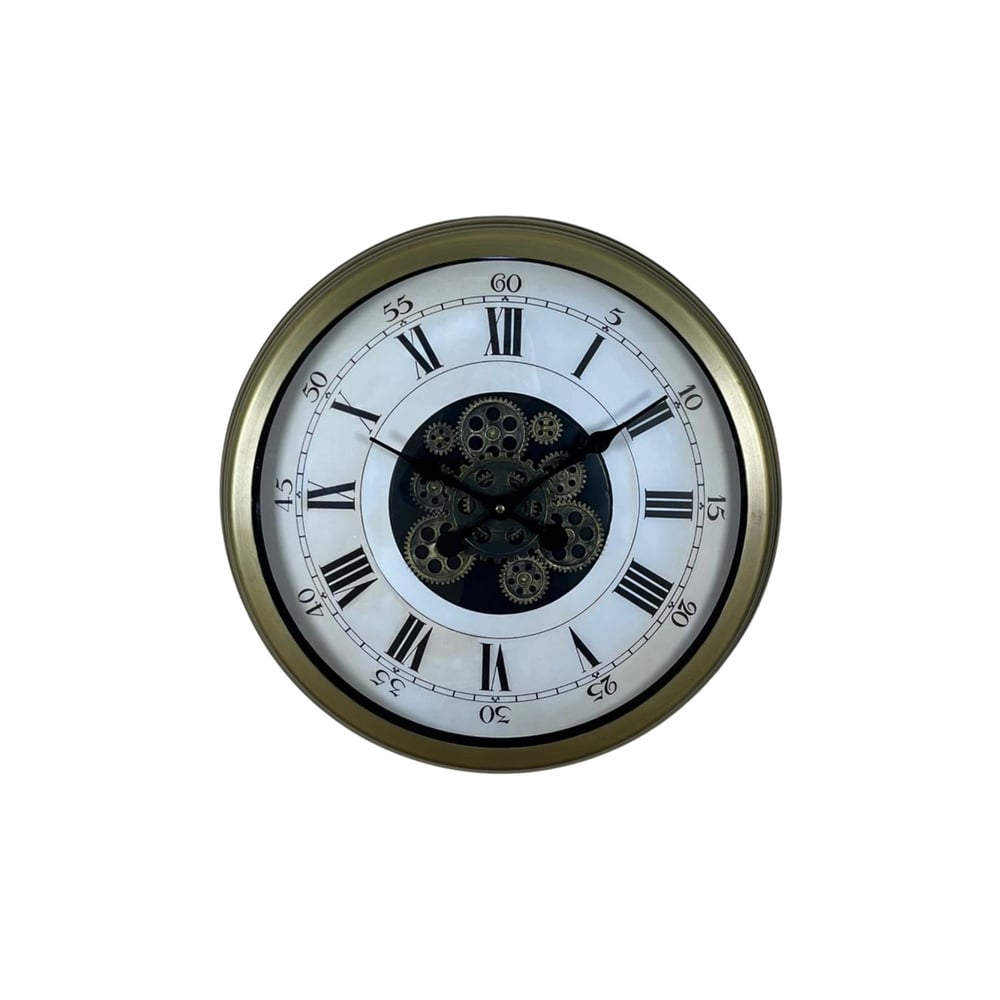 Eskitme Roma Rakamlı Elite 60 Cm Çarklı Duvar Saati