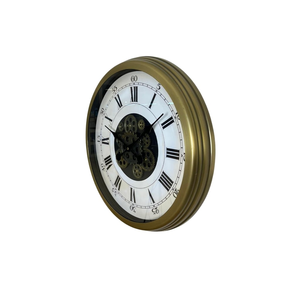 Eskitme Roma Rakamlı Elite 60 Cm Çarklı Duvar Saati