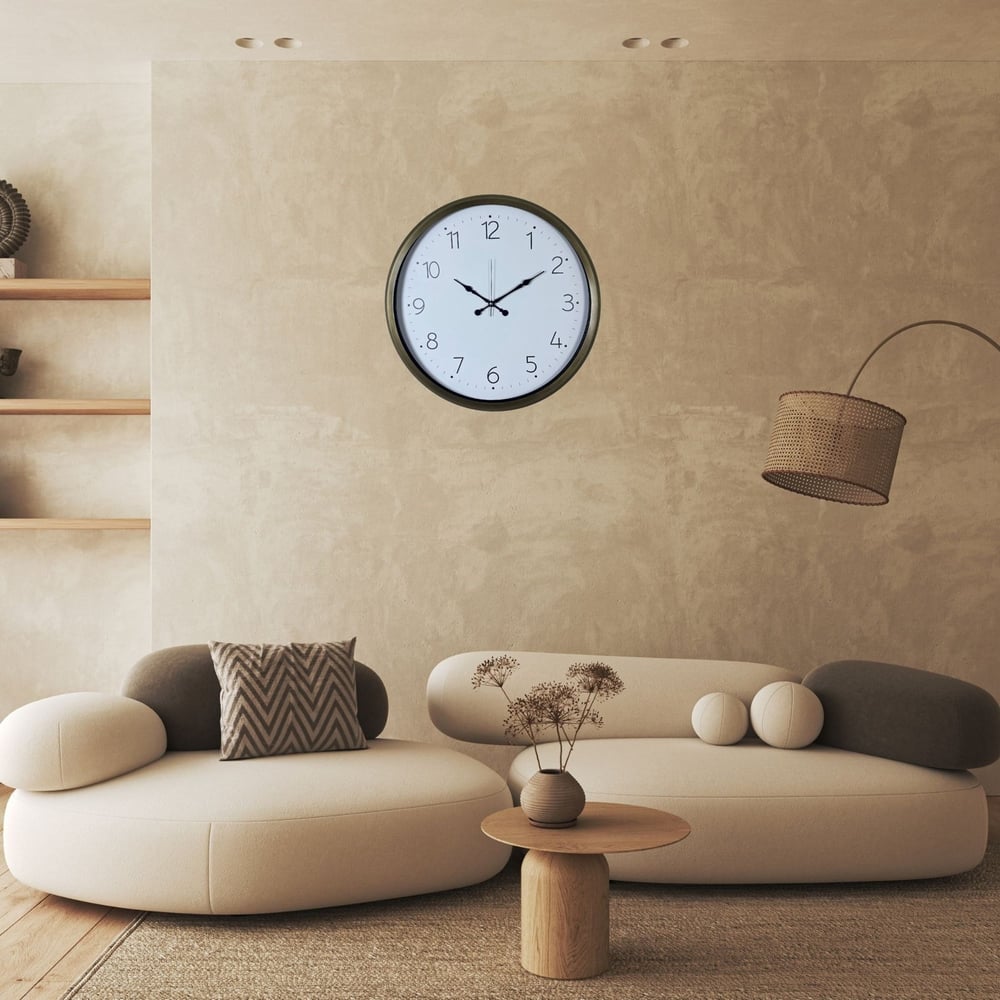 Eskitme Sade Dekoratif 52 x 52 Cm Duvar Saati