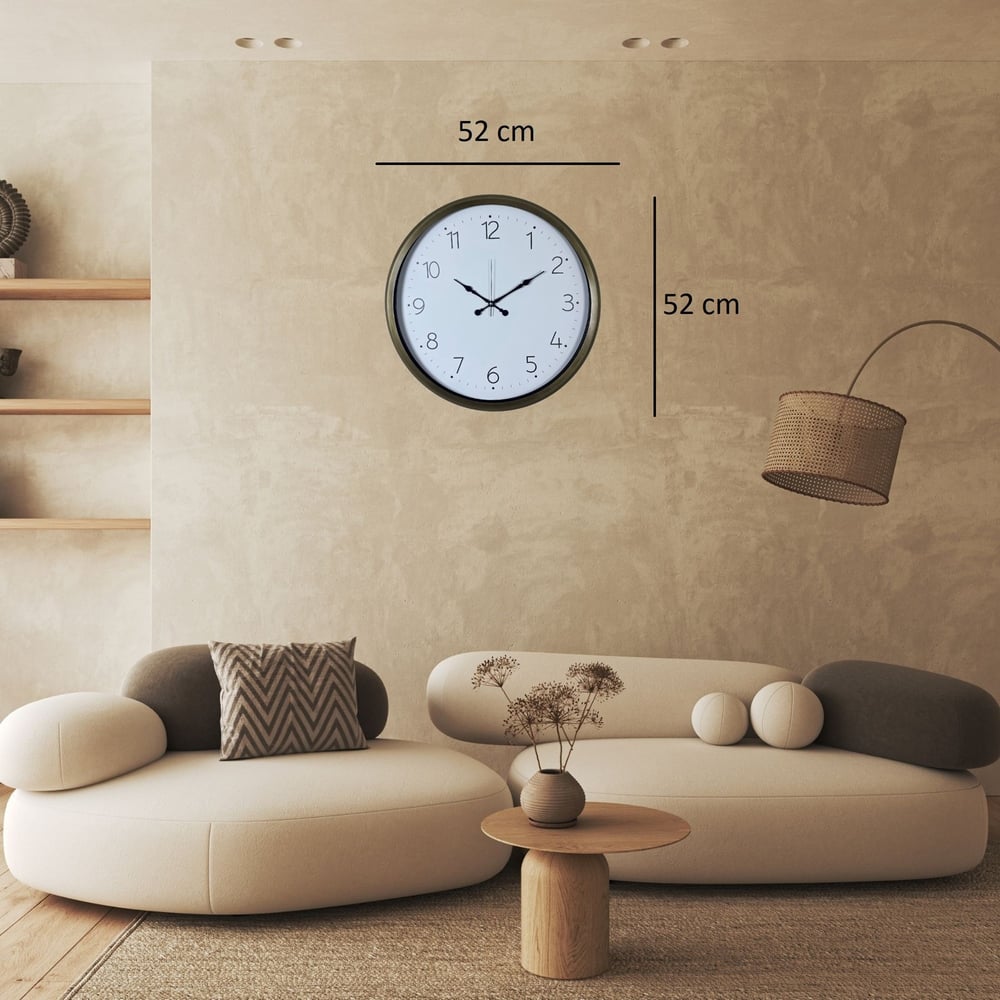 Eskitme Sade Dekoratif 52 x 52 Cm Duvar Saati