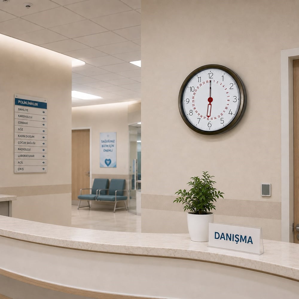 Eskitme Takvimli 40 x 40 Cm Metal Duvar Saati