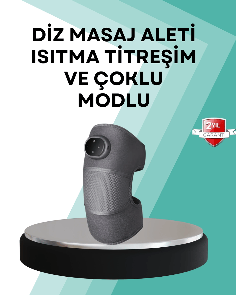 Ev Tipi Isı ve Titreşim Destekli Diz Masaj Aleti