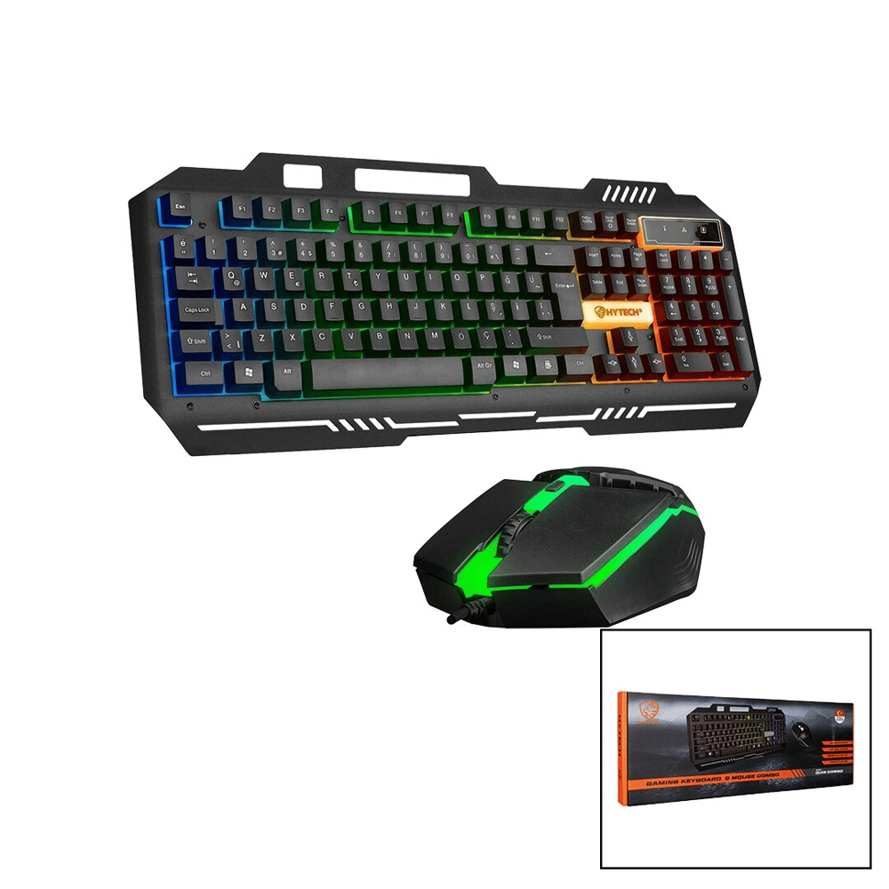 Everest Hkm-x86 Quin  Gökkuşağı Işıklı  Usb Kablolu  Klavye - Mouse  Set  150cm Kablo Bx40