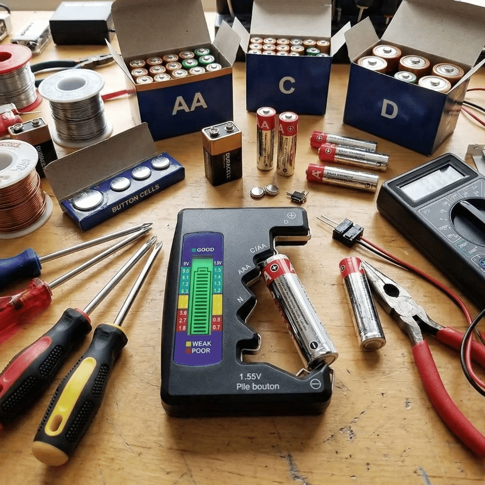 Evrensel Dijital Pil Test Cihazı – Aa, Aaa, C, D, N, 9v Ve Düğme Pil Uyumlu Mini Pil Kapasite & Seviye Ölçer Bx40
