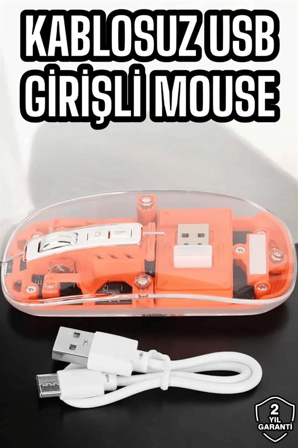 Fare Mouse Çift Modlu Kablosuz Bağlantılı 2.4GHz Destekli